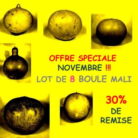 Lot de 8 Boules Mali
