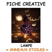 Fiche créative lampe "Anneaux Etoilés