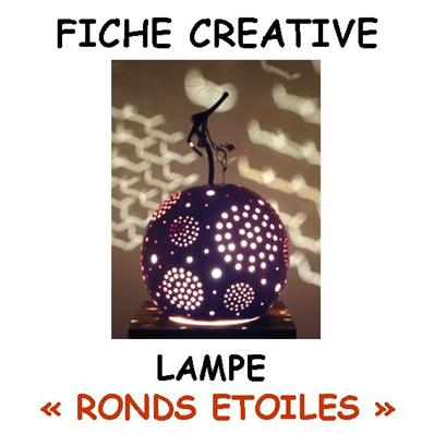 Fiche créative lampe "Ronds étoilés