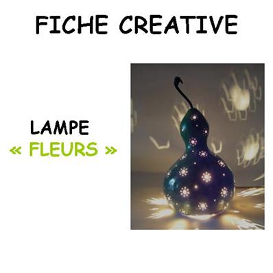 Fiche créative lampe "Fleurs