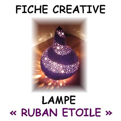 Fiche créative lampe "Ruban Etoilé