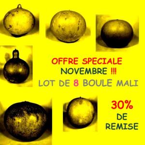 Lot de 8 Boules Mali