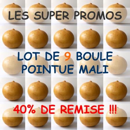 Lot de 9 Boule Pointue Mali